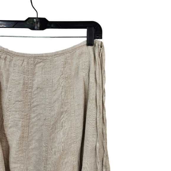 Talbots Women's Irish 100% Linen A-Line Midi Skirt - 8 - Picture 2 of 6